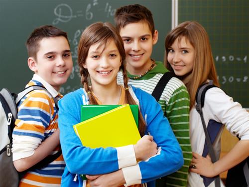 stock photo of middle school students 